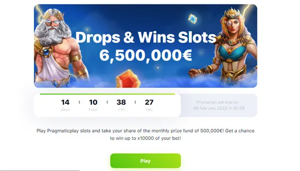 Drops Wins Slots promotion